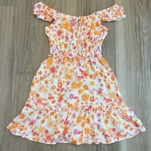 Wild fable floral dress shirred waist